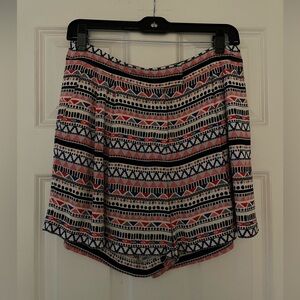 Hinge Colorful Aztec Print Shorts